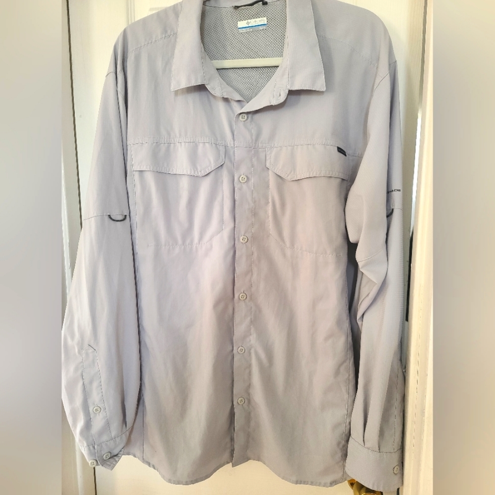 Columbia button up performance mens shirt
